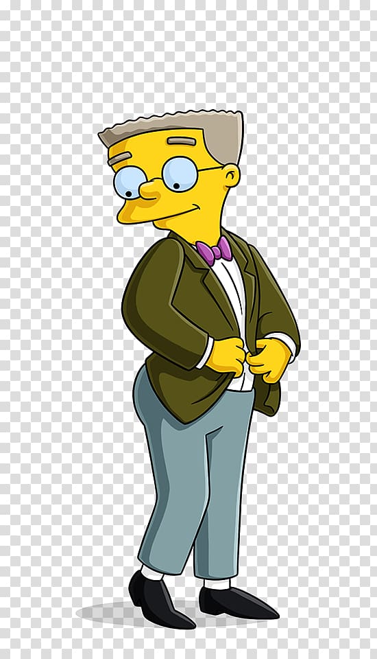 The Simpson character illustration, Waylon Smithers Mr. Burns Grampa Simpson Homer Simpson Krusty the Clown, the simpsons transparent background PNG clipart