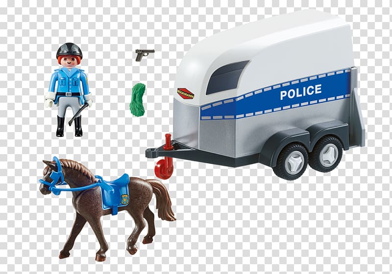 Amazon.com Horse Mounted police Playmobil, horse transparent background PNG clipart