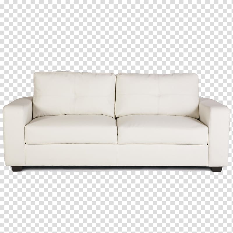 White Leather 2 Seat Sofa Couch