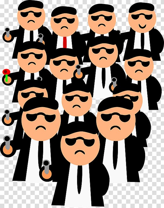 Neo The Matrix , Black suit bodyguards transparent background PNG clipart