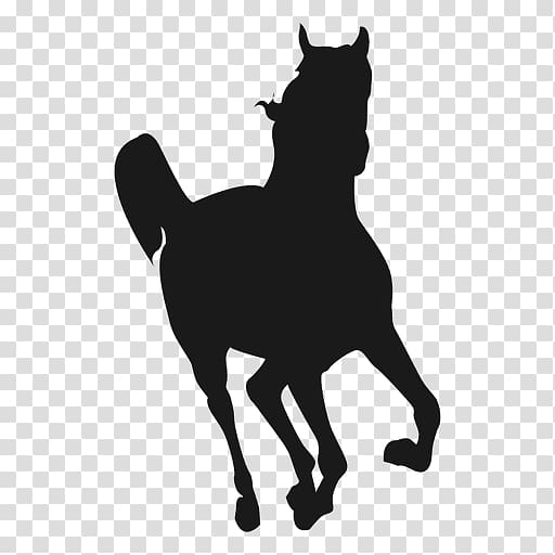 Horse Canter and gallop Silhouette, running horse transparent background PNG clipart