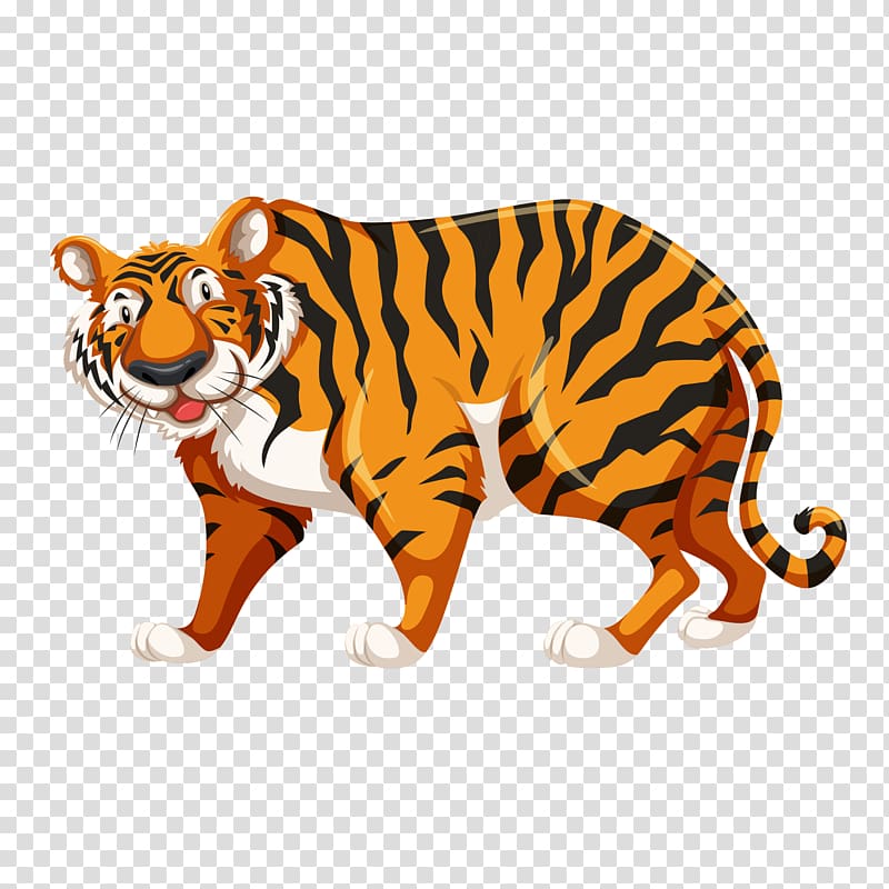 Tiger Circus Illustration, Glass door stickers transparent background PNG clipart