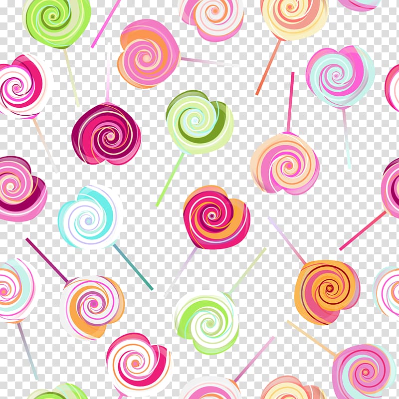 multicolored lollipop , Lollipop Candy Pattern, Lollipop transparent background PNG clipart