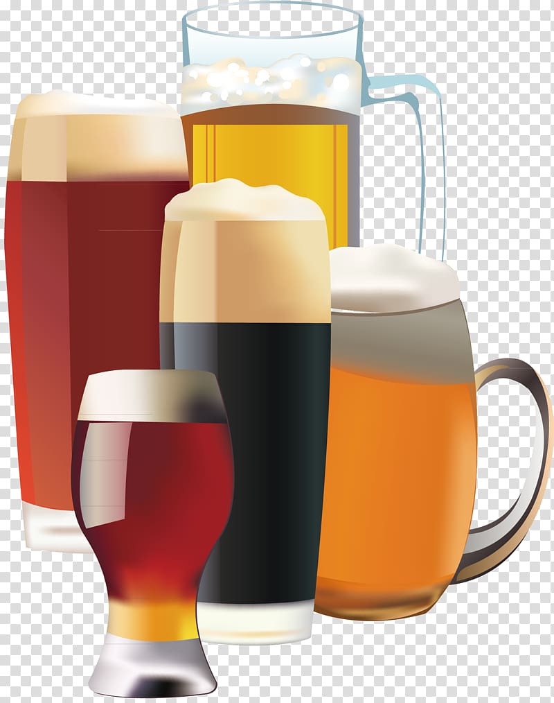 Beer Wine Microsoft PowerPoint Presentation slide Drink, Beer decoration material transparent background PNG clipart