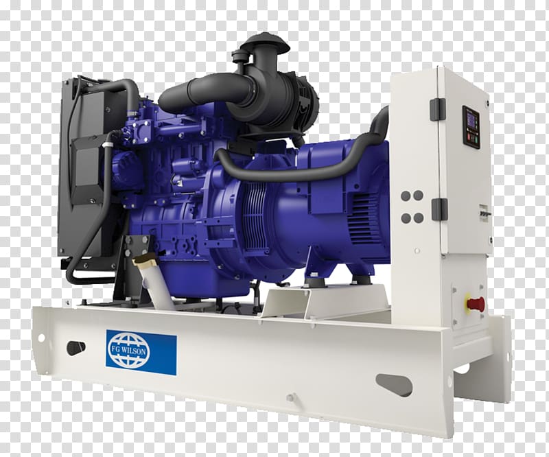 Diesel generator Engine-generator Electric generator F.G. Wilson (Engineering) Single-phase generator, gasoline pump transparent background PNG clipart