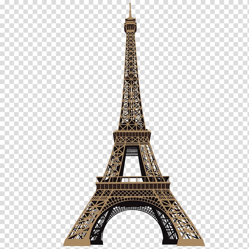 Eiffel Tower, Paris , Eiffel Tower Wall decal RoomMates Decor, Hand-painted Eiffel Tower transparent background PNG clipart
