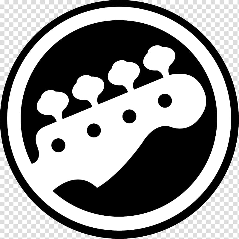 white and black guitar head logo, Rock Band 4 Bass guitar Musical Instruments, flea transparent background PNG clipart
