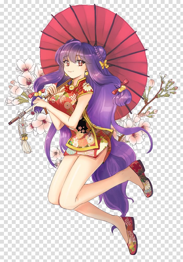 Ranma ½ Akane Tendo Anime Hair mousse Long hair, Anime transparent background PNG clipart