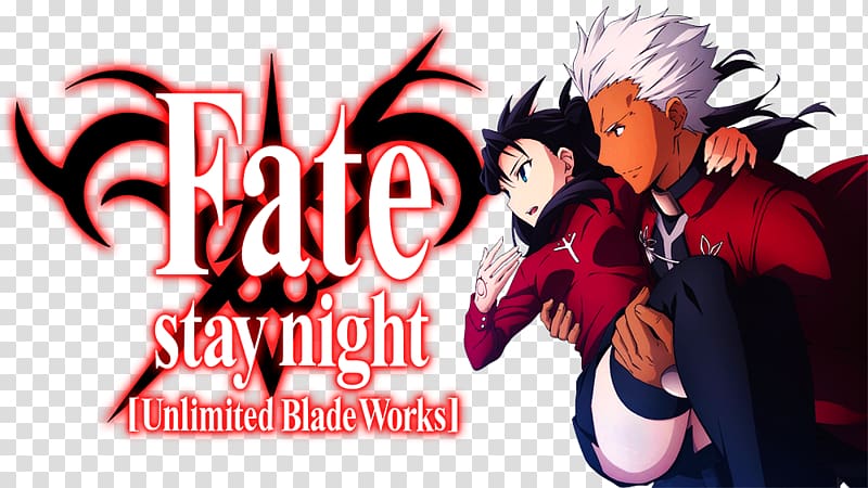Fate/stay night Archer Anime Blu-ray disc Fiction, Fatestay Night Unlimited Blade Works transparent background PNG clipart