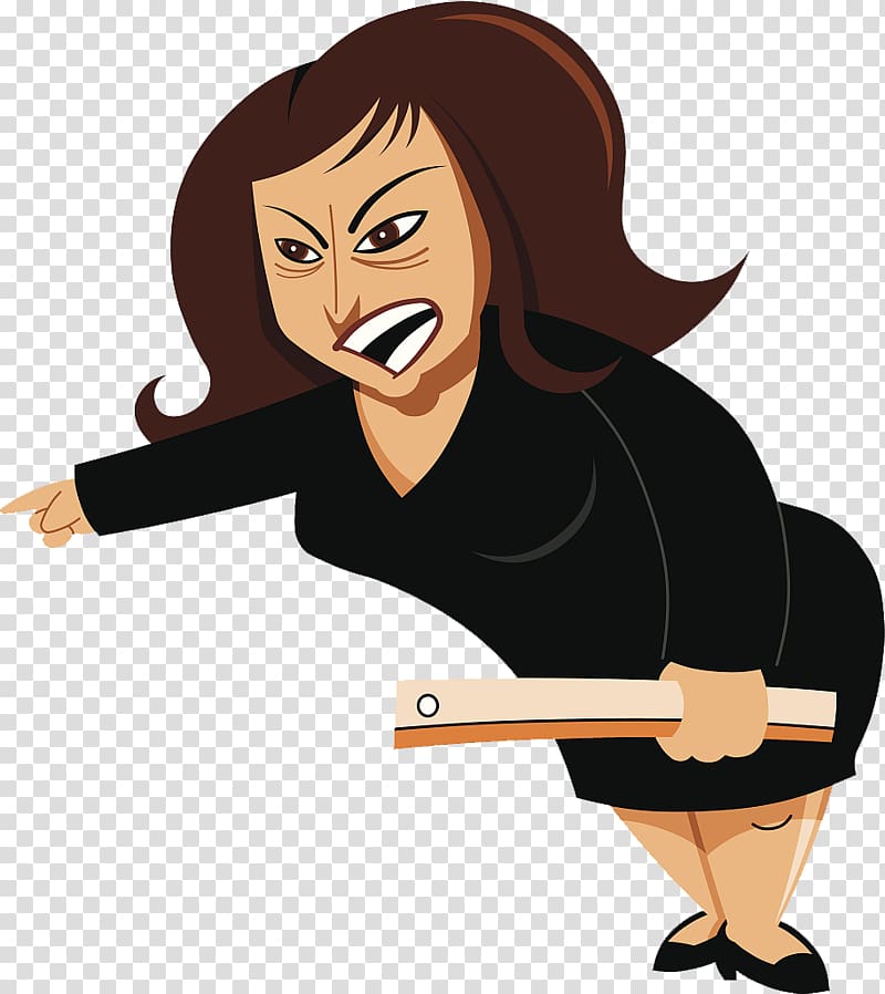 mad woman clipart