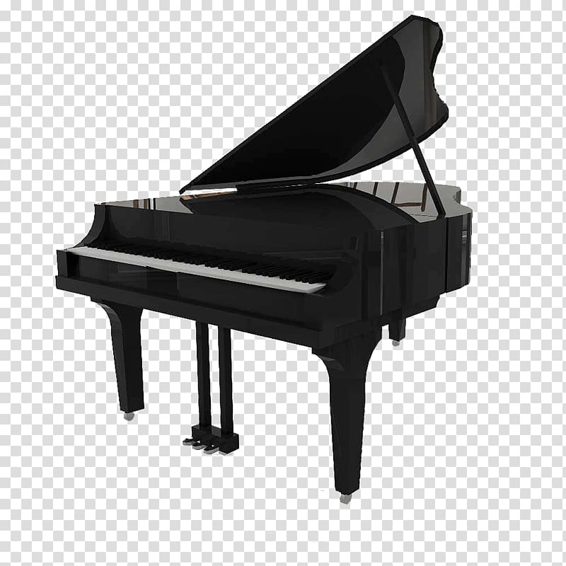 Digital piano Electric piano Player piano Fortepiano, Black piano transparent background PNG clipart