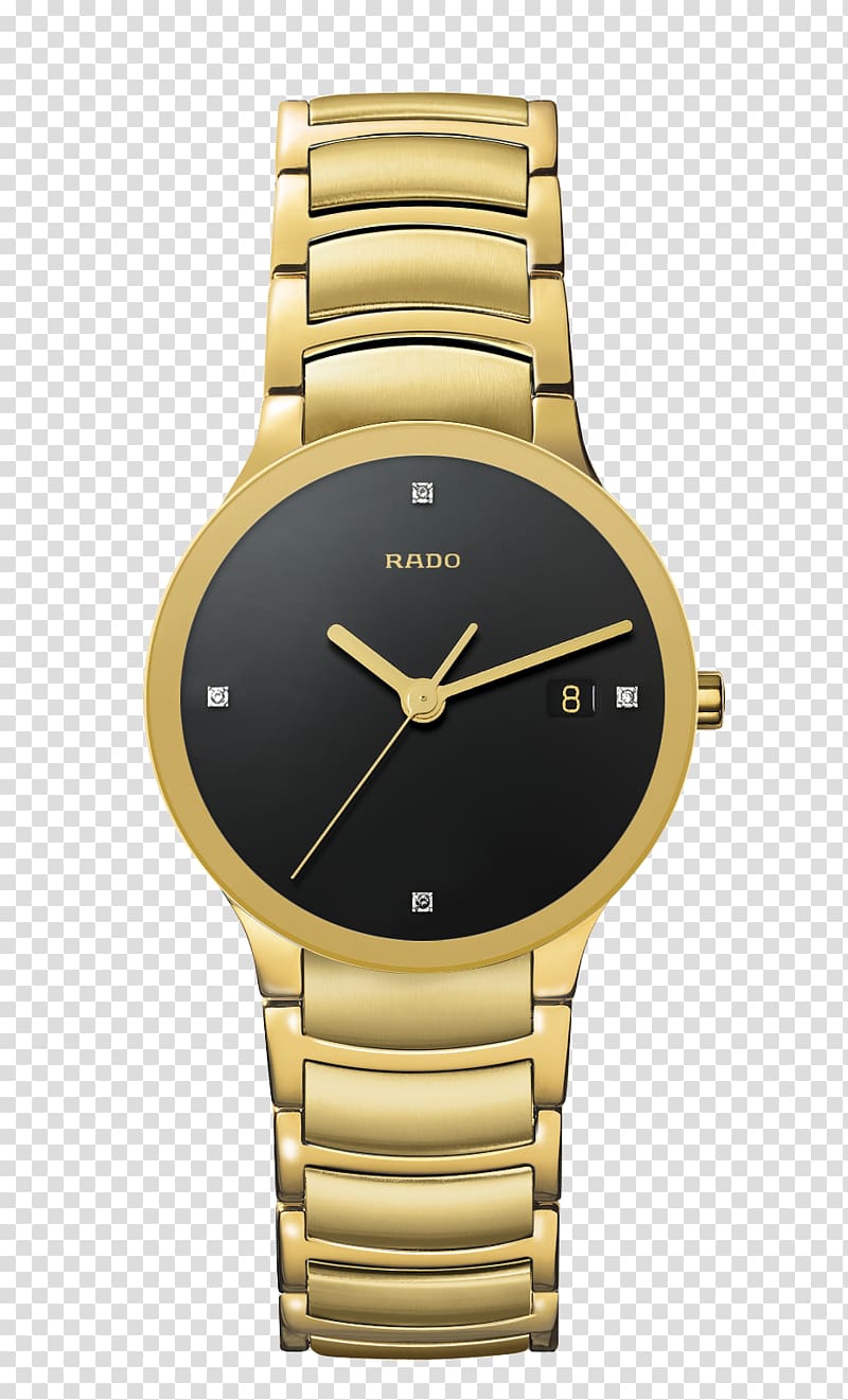 Patek Philippe & Co. Colored gold Watch Rado, gold transparent background PNG clipart