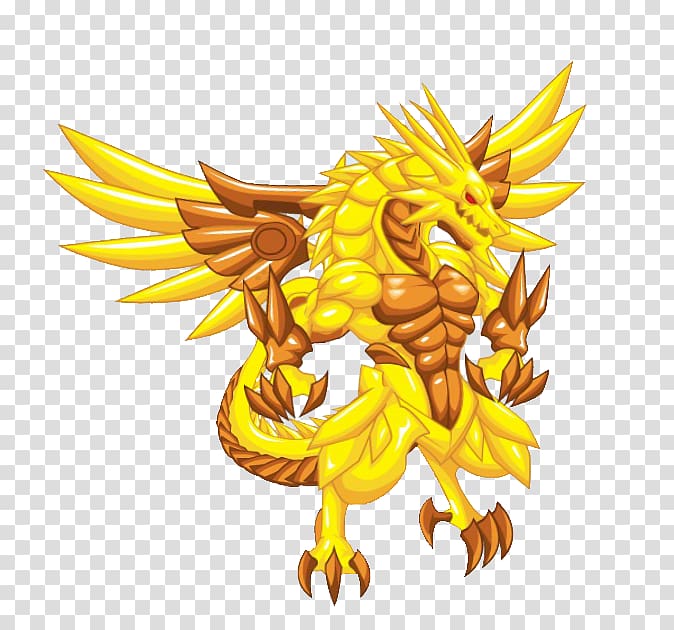 Yellow Dragon Bahamut , dragon transparent background PNG clipart