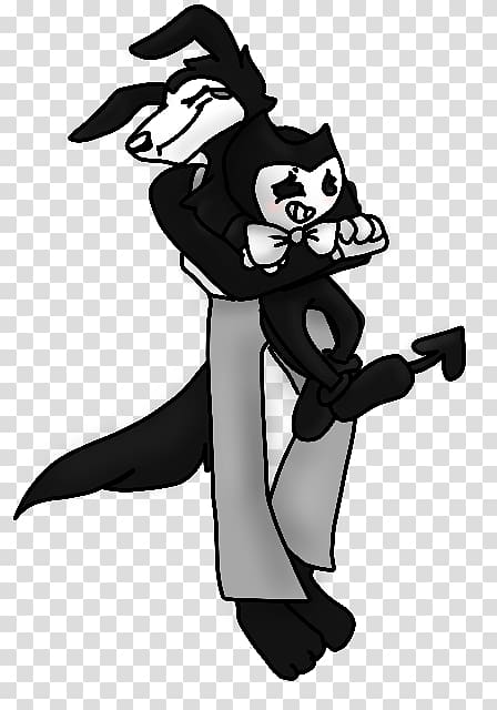 Bendy and the Ink Machine TheMeatly Games Drawing Black and white, nasty girl transparent background PNG clipart