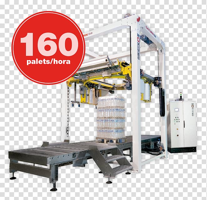 Machine Stretch wrap Palletizer Packaging and labeling, Dare transparent background PNG clipart