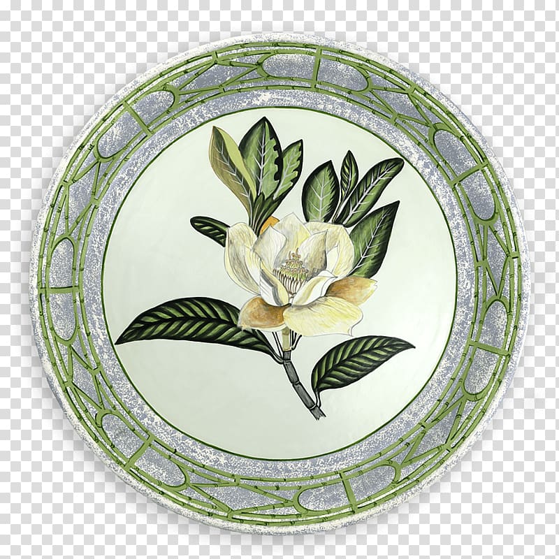 Plate Tableware Tray Platter Ceramic, magnolia transparent background PNG clipart