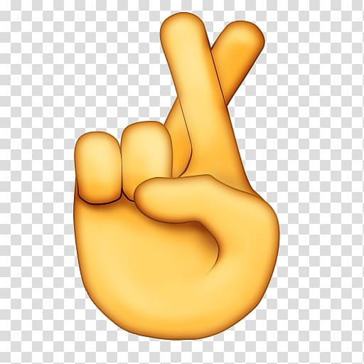 Crossed fingers Emoji Facepalm Luck, Emoji transparent background PNG clipart