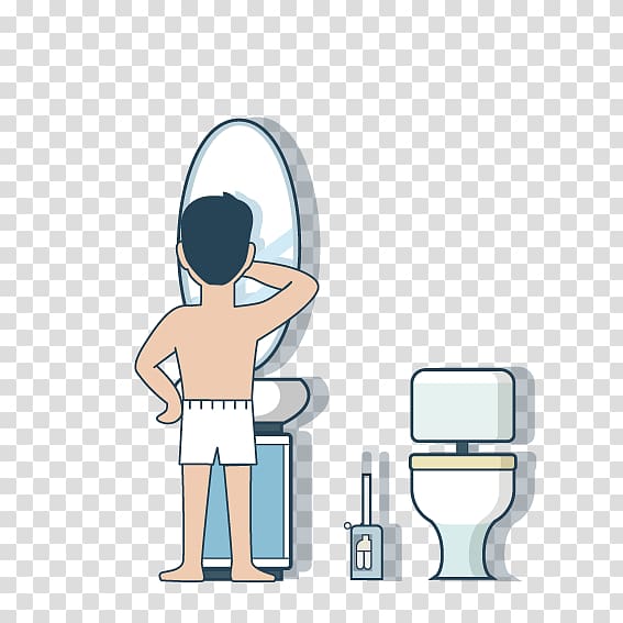 Illustration, Wash in the toilet transparent background PNG clipart