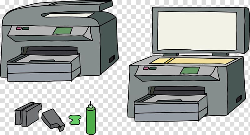 , Cartoon printer material transparent background PNG clipart