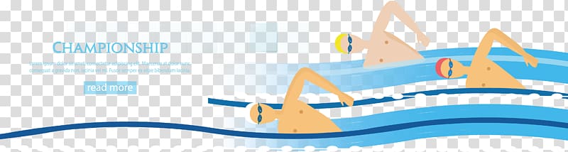 Swimming Euclidean Illustration, men\'s swimming competition transparent background PNG clipart
