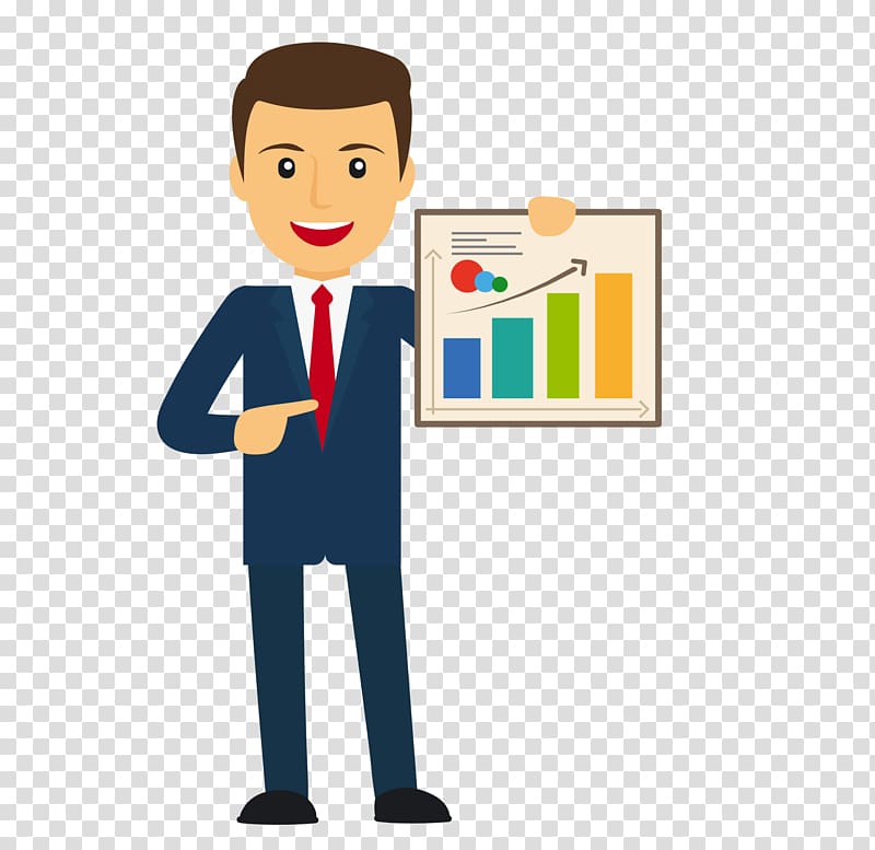 man showing chart art, Business , A man in a suit transparent background PNG clipart