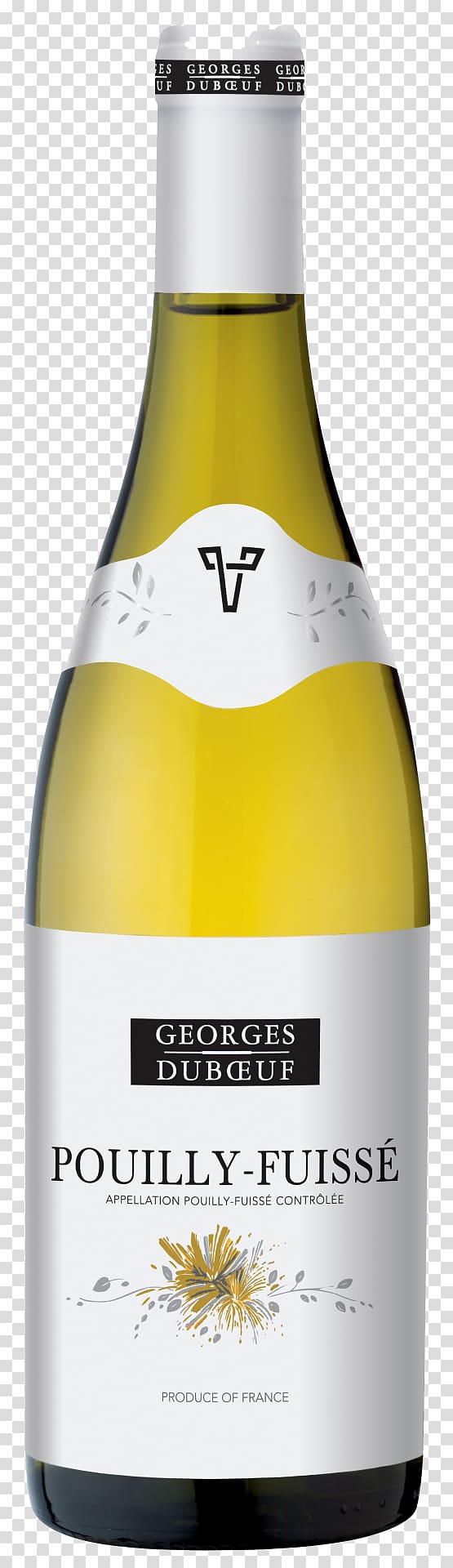 Pouilly-Fuissé AOC Beaujolais White wine, Nv transparent background PNG clipart