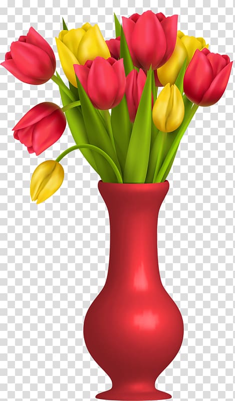 Flowers in a Vase Euclidean , tulip transparent background PNG clipart