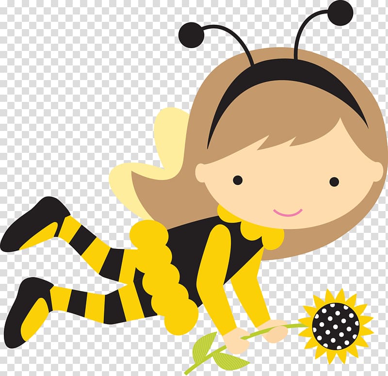 Bumblebee Honey bee , flying girl transparent background PNG clipart
