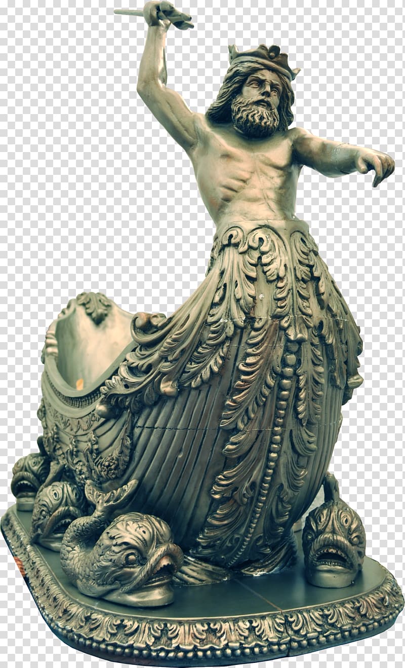 Sculpture Statue Figurine King Neptune Poseidon of Melos, others transparent background PNG clipart