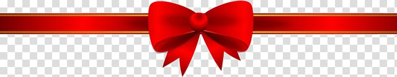 red ribbon bow dividing line transparent background PNG clipart
