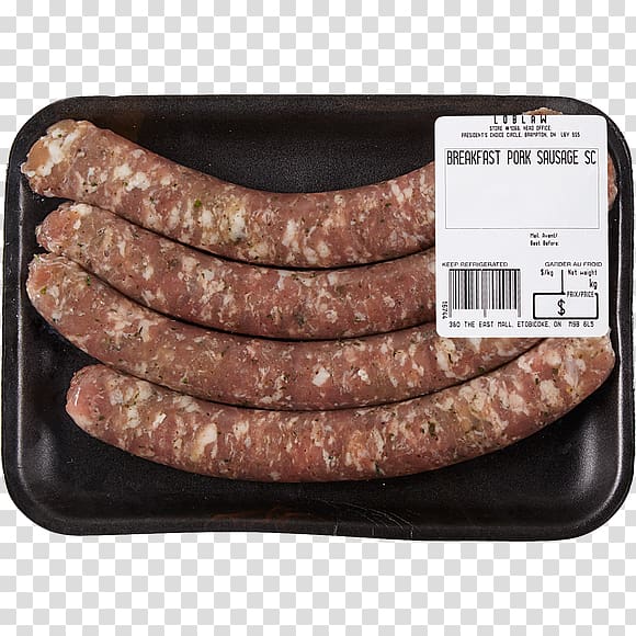 Thuringian sausage Bratwurst Cervelat Knackwurst, sausage transparent background PNG clipart