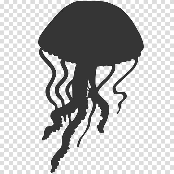 Jellyfish Silhouette , jellyfish transparent background PNG clipart