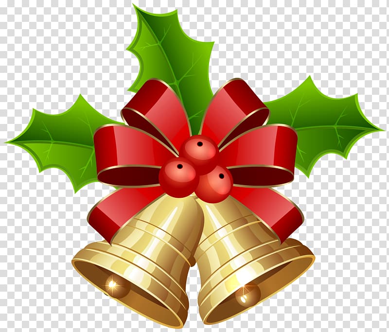 Christmas Jingle Bells Clipart PNG Images, Christmas Golden Jingle