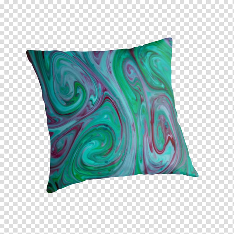 Throw Pillows Cushion Turquoise Green Teal, green abstract transparent background PNG clipart