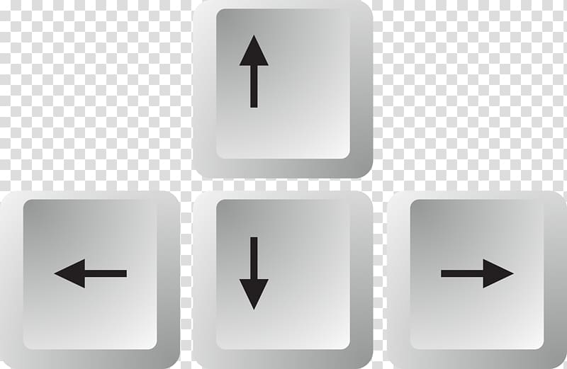 grey arrow keys art, Keyboard arrow keys transparent background PNG clipart