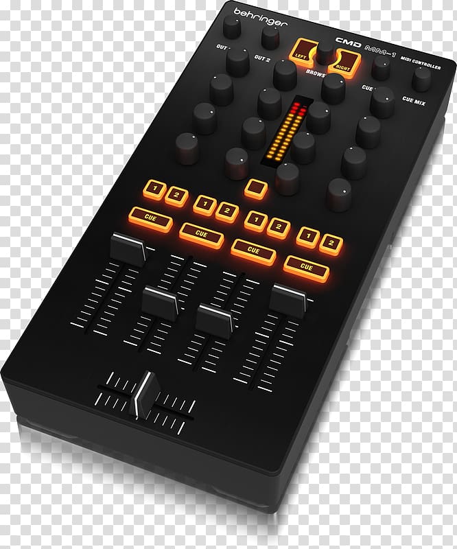 DJ controller Behringer CMD MM-1 Disc jockey Audio Mixers MIDI Controllers, Ableton Live transparent background PNG clipart