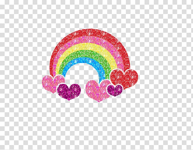 Chinese zodiac Heart Child Animation, Beautiful rainbow transparent background PNG clipart