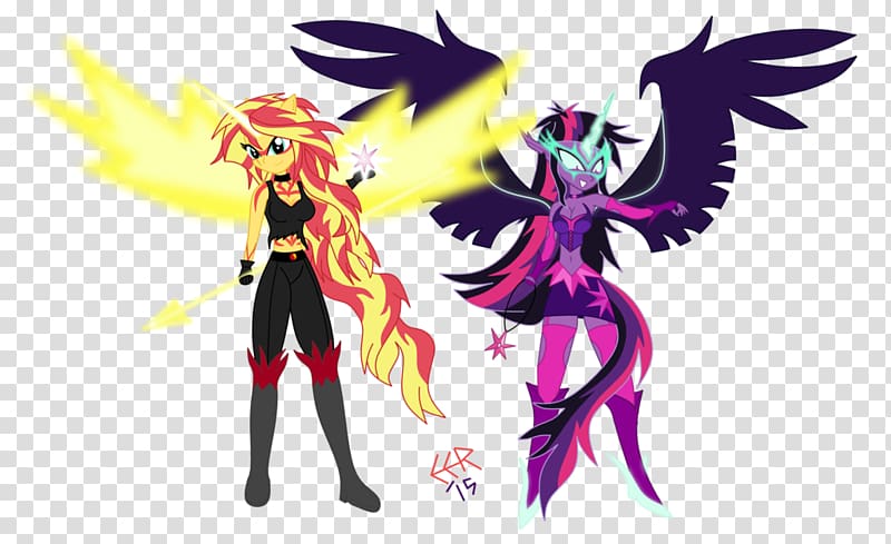 Twilight Sparkle Sunset Shimmer Maladaptive daydreaming Applejack, raging transparent background PNG clipart