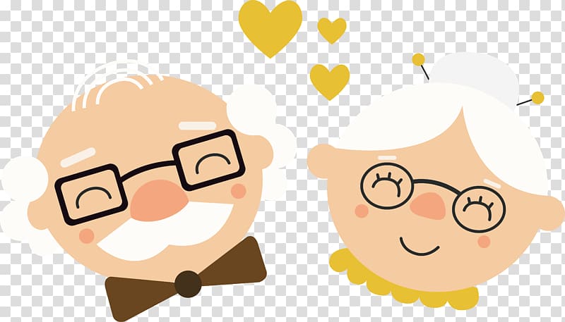 grandfather and grandmother , Grandparent Adobe Illustrator, Happy grandparents transparent background PNG clipart