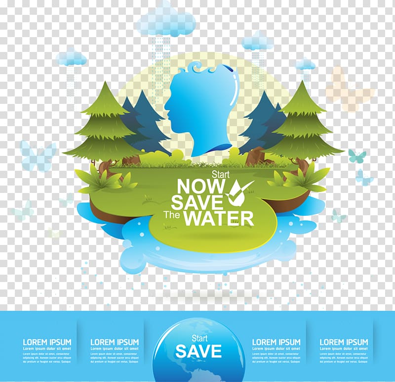 Water efficiency Illustration, Table transparent background PNG clipart