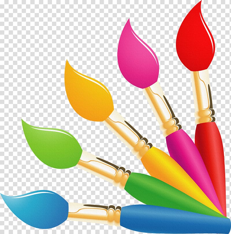 paintbrushes illustration, Painting Paintbrush Oil paint, brushes transparent background PNG clipart