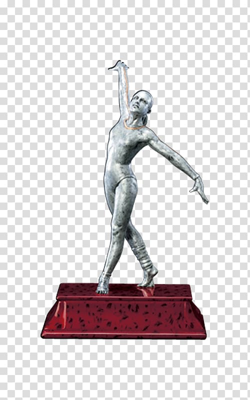 Statue Trophy Gymnastics Award Sport, gymnast girl transparent background PNG clipart
