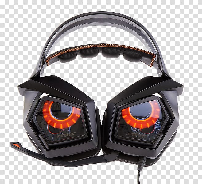 Headphones ASUS Strix 7.1 7.1 surround sound, Cool intercom headset transparent background PNG clipart