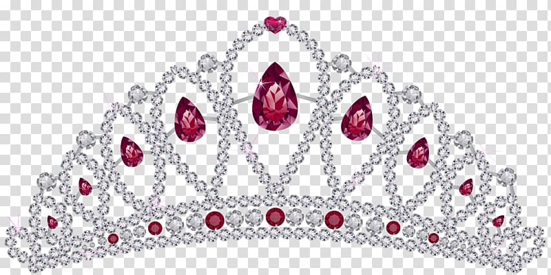 Diamond Crown Maximus Arturo Fuente, Diamond Tiara with Rubies , silver crown with red gemstone illustration transparent background PNG clipart