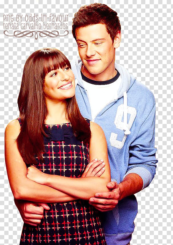 Cory Monteith Lea Michele Glee Rachel Berry Finn Hudson, others transparent background PNG clipart