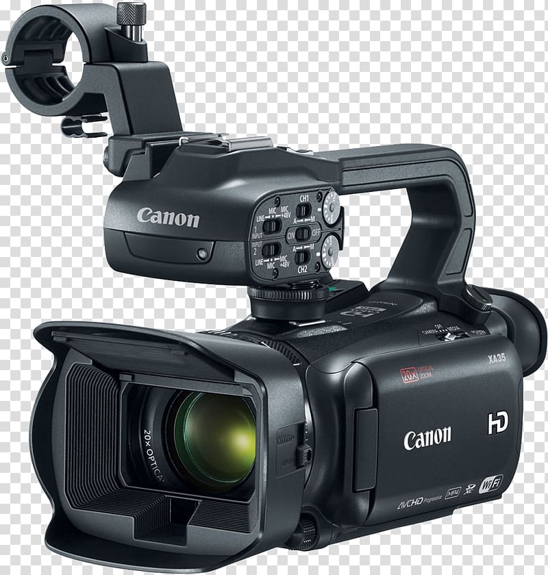 Video Cameras Canon DIGIC Professional video camera, video camera transparent background PNG clipart