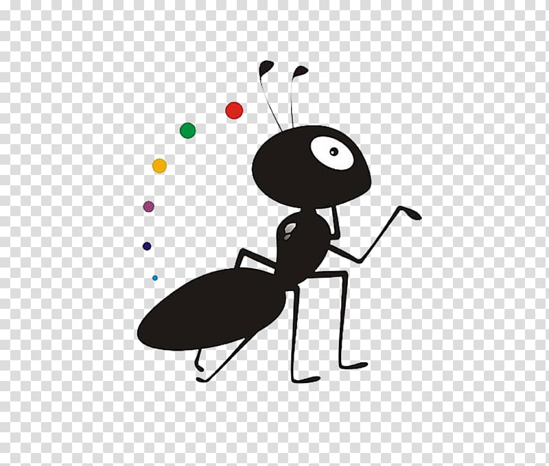 Ant Cartoon, Color ants transparent background PNG clipart