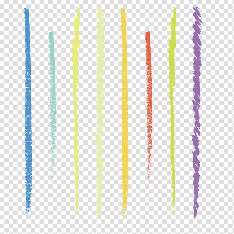assorted-color line , Sidewalk chalk Yellow Purple, Vertical striped chalk brush transparent background PNG clipart