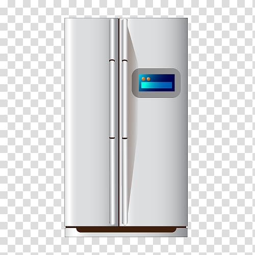Refrigerator Home appliance, double open the refrigerator transparent background PNG clipart