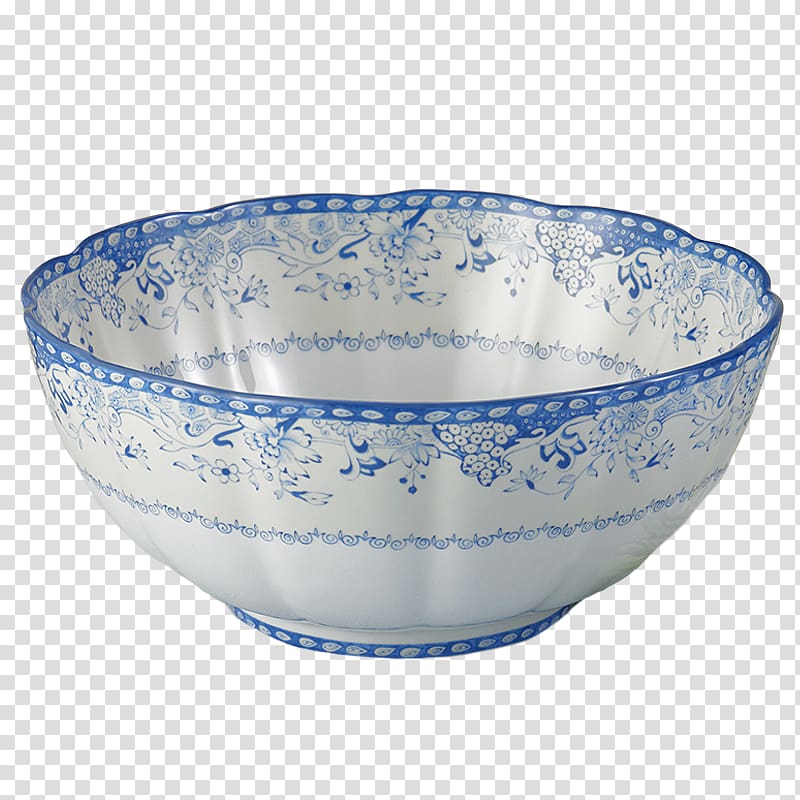 Ceramic Mottahedeh & Company Blue and white pottery Bowl Virginia, salad transparent background PNG clipart